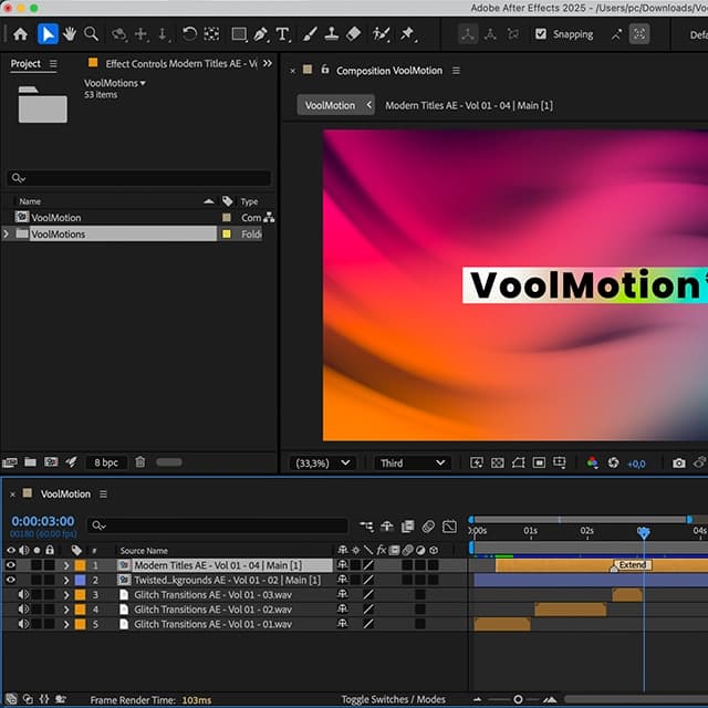 After Effects preview